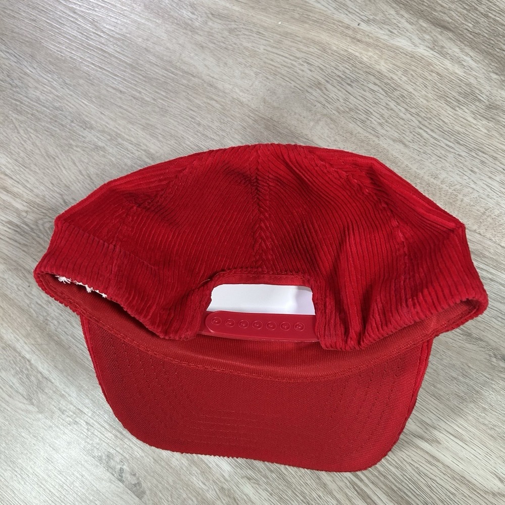 VTG Ohio State Buckeyes Script Snapback Hat College Universal Corduroy Red Cap - Picture 10 of 10